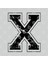 Initial Letter X Black Jersey Sports Athletic Player Kupa Bardak 3