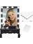 Nostalji Hollywood Tarzı 10'lu Makyaj Masası Aynası Beyaz LED Işıklı Lamba USB 3
