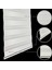 Simli Zebra Perde Pretty Etek Dilimli Beyaz MZ159-1E 40x260 cm 4