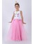 Unicorn Kız Çocuk Abiye Pudra MDV146 1