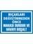 Bıçakları Değiştirmeden Önce Makası Durdur ve Havayı Boşalt 2.6 mm PVC Uyarı Levhası 25 x 35 cm 1