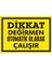 Dikkat Değirmen Otomatik Olarak Çalışır Galvaniz Uyarı Levhası 17,5 x 25 cm 1