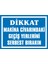 Dikkat Makina Civarındaki Geçiş Yerlerini Serbest Bırakın 2.6 mm PVC Uyarı Levhası 25 x 35 cm 1