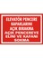 Elevatör Pencere Kapaklarını Açık Bırakma Açık Pencereye Elini ve Kafanı Sokma Galvaniz Uyarı Levhası 17,5 x 25 cm 1