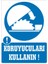 Koruyucuları Kullanın 2.6 mm PVC Uyarı Levhası 17,5 x 25 cm 1