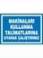 Makinaları Kullanma Talimatlarına Uyarak Çalıştırınız (Kendinden Yapışkanlı Etiket) 17,5 x 25 cm 1