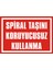 Spiral Taşını Koruyucusuz Kullanma (Kendinden Yapışkanlı Etiket) 17,5 x 25 cm 1