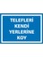 Telefleri Kendi Yerlerine Koy Galvaniz Uyarı Levhası 17,5 x 25 cm 1