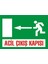 Acil Çıkış Kapısı (Sol) 2.6 mm PVC Uyarı Levhası 25 x 35 cm 1