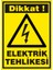 Elektrik Tehlikesi 2.6 mm PVC Uyarı Levhası 25 x 35 cm 1