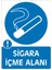Sigara Içme Alanı 2.6 mm PVC Uyarı Levhası 25 x 35 cm 1