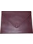 A4 Suni Deri Zarf Çıtçıtlı Dosya 25,5 x 33,5 cm Bordo 1