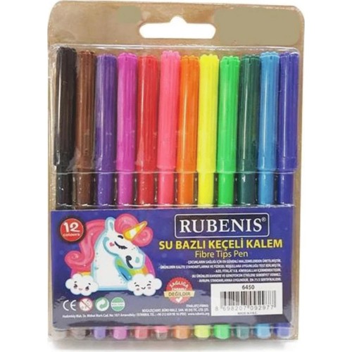 Rubenis-Keçeli Kalem 12 Renk