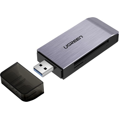 Ugreen USB 3.0 Kart Okuyucu 5 Gbps Hızında SD Micro SD Memory Stick CF Kart Desteği Gümüş