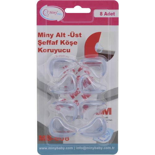 Miny Şeffaf Köşe Koruyucu - 8 'li Miny Şeffaf Köşe Koruyucu - 8 'li