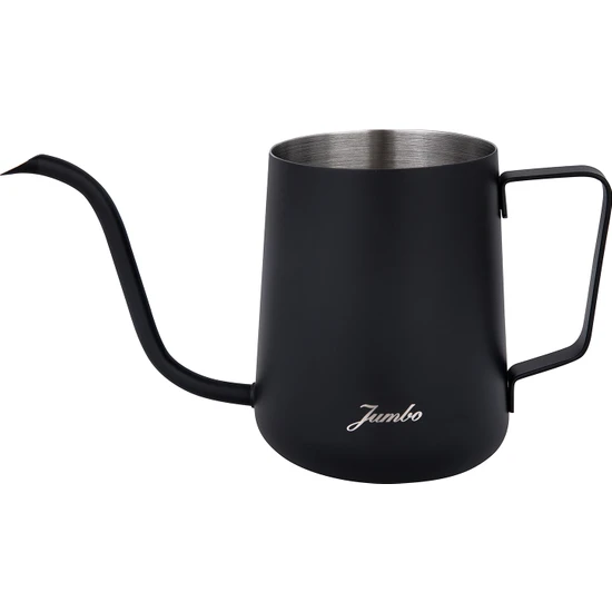 Jumbo Venti Çelik Coffe Kettle Siyah 600 ml