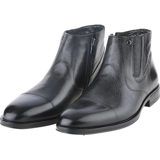 Pierre Cardin 11925251 Siyah  Deri Klasik Erkek Bot Ayakkabı