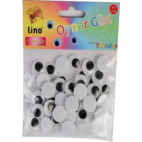 Lino Oynar Göz 15 Mm Çap 50 Adet Siyah NC7567 Lino Oynar Göz 15 Mm Çap 50 Adet Siyah NC7567