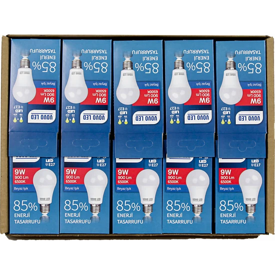 Vovo LED Ampul 9W 10'lu