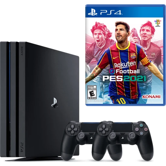 Sony Playstation 4 Pro + 2.Dualshock + PS4 Pes 2021
