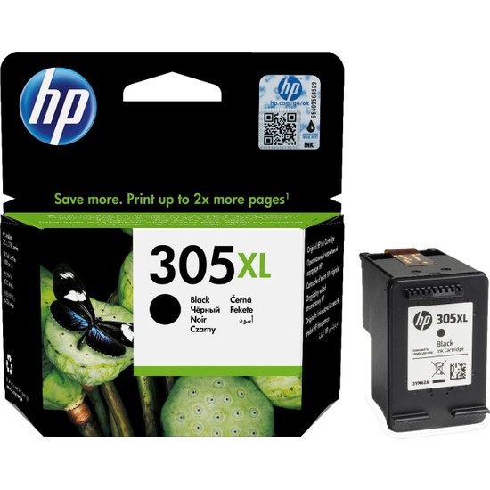 Hp 305XL Siyah Yüksek Kapasiteli Mürekkep Kartuşu 3YM62AE