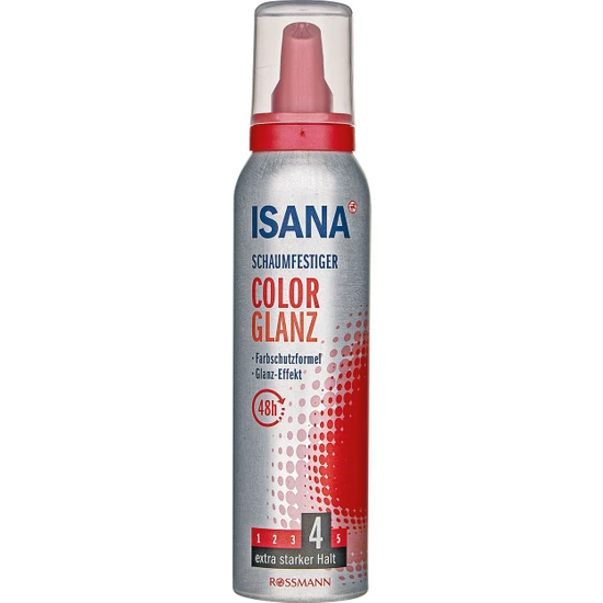 Isana Color Glanz Saç Köpüğü 48 Saate Kadar Etkili Ekstra Güçlü Tutuş 150 ml