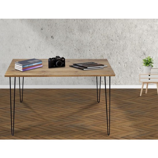 Chic Life Muscida Metal Ayaklı Çalışma Masası Ceviz 110 x 70 Fiyatı