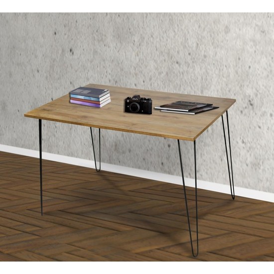 Chic Life Muscida Metal Ayaklı Çalışma Masası Ceviz 110 x 70 Fiyatı