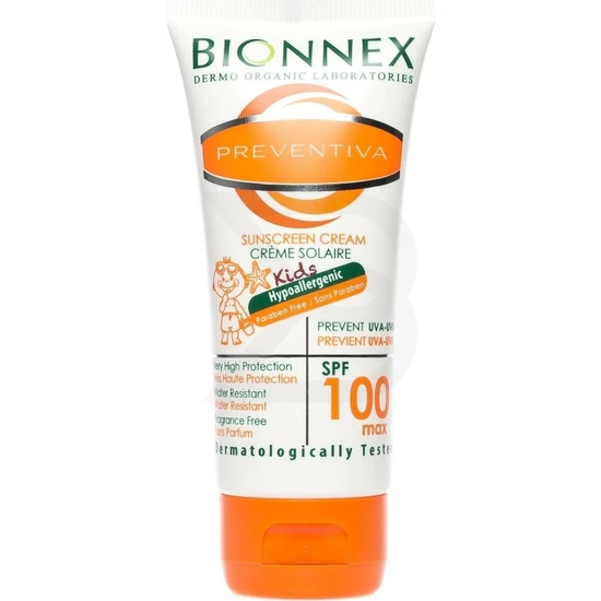 Bionnex Preventiva Çocuk Güneş Kremi Max SPF100 50 ml