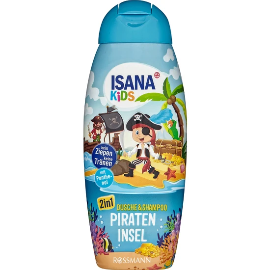 Isana Kids Pirateninsel 2'in1 Şampuan ve Duş Jeli 300 ml