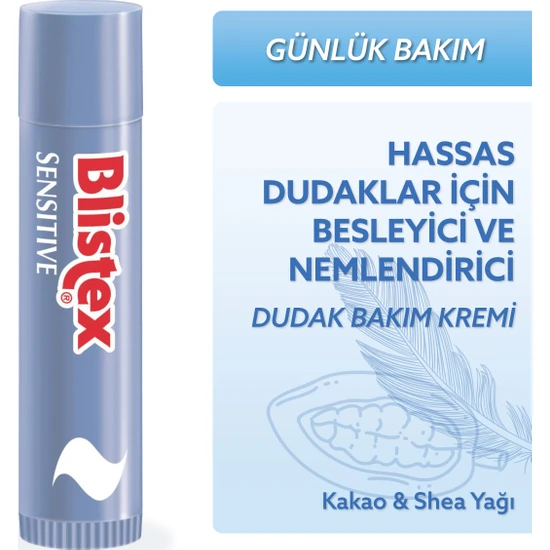 Blistex Sensitive Stick 4.25g - Hassas Dudaklar İçin Besleyici ve Yumuşatıcı Bakım