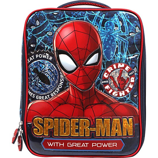Spiderman Great Power Çekçekli Anaokulu Çantası OTTO-5231