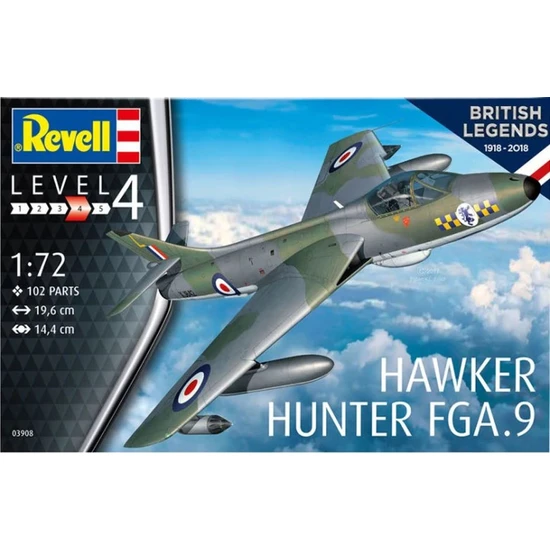 Revell Maket Hawker Hunter Raf 3908
