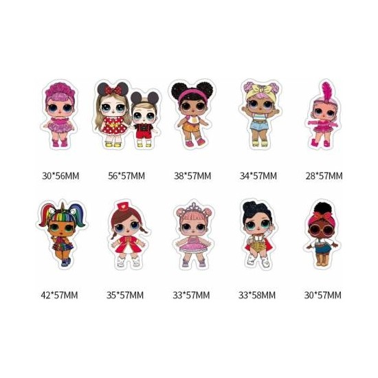 Cosy Home Gift Çocuk Bebek Odası Lol Bebek 100 Adet Renkli