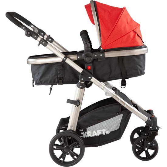 Kraft City Travel Sistem Bebek Arabası Kırmızı Fiyatı