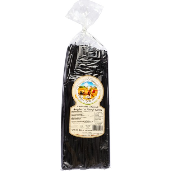 Antico Pastificio Gargano Siyah Mürekkep Balıklı Spagetti Makarna