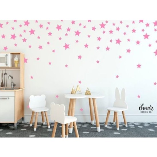 Msticker 100�LÜ Yıldız Duvar Sticker 3 4 5 cm Pembe Fiyatı Msticker 100�LÜ Yıldız Duvar Sticker 3 4 5 cm Pembe Fiyatı