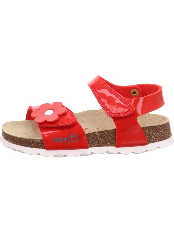 Superfit Kız Çocuk 0-600118-5000-1 Sandalet Kırmızı 24-30