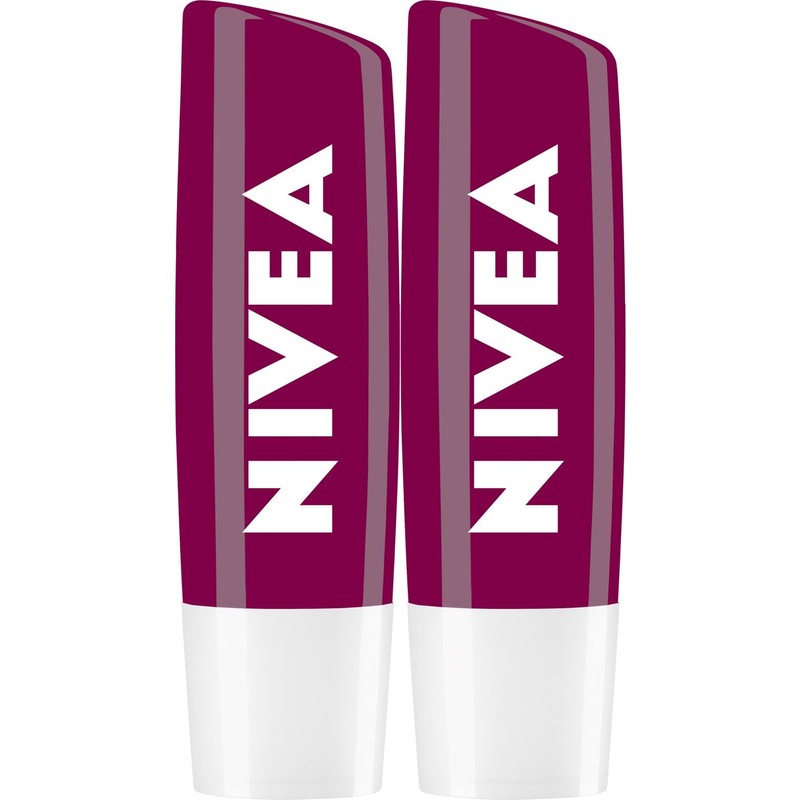 Nivea Dudak Bakım Kremi Böğürtlen x2 Adet,Doğal Yağlar Ile 24 Saat Nemlendirme