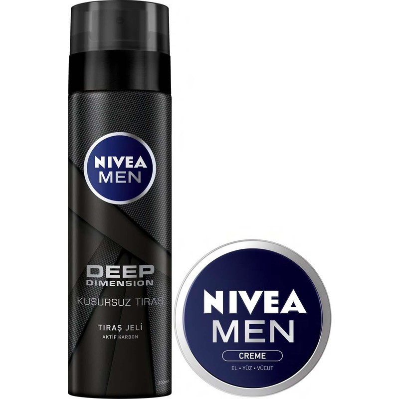 Nivea Tıraş Jeli Deep Aktif Karbon 30 ml Kusursuz Tıraş İçin Özel Formül