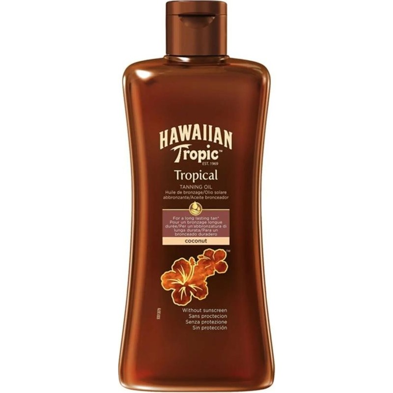 Hawaiian Tropic 200 ml Bronzlaştırıcı Yağ Suya Dayanıklı Etki ile Kalıcı Bronzluk Sağlar