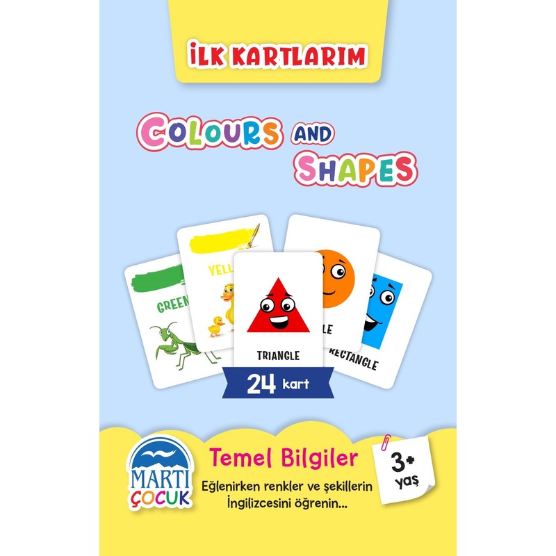 Martı Çocuk Yayınları İlk Kartlarım – Colours And Shapes - Ekrem Altıntepe