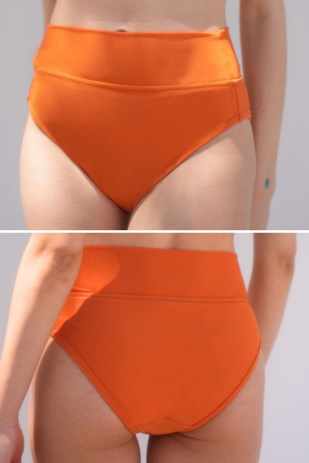 Peddon Regl Dönemine Özel Konforlu Pedkini Mayo Altı Eco Friendly Swimwear Süper Emici Yüksek Bel Bikini Altı Siyah Regl Mayosu