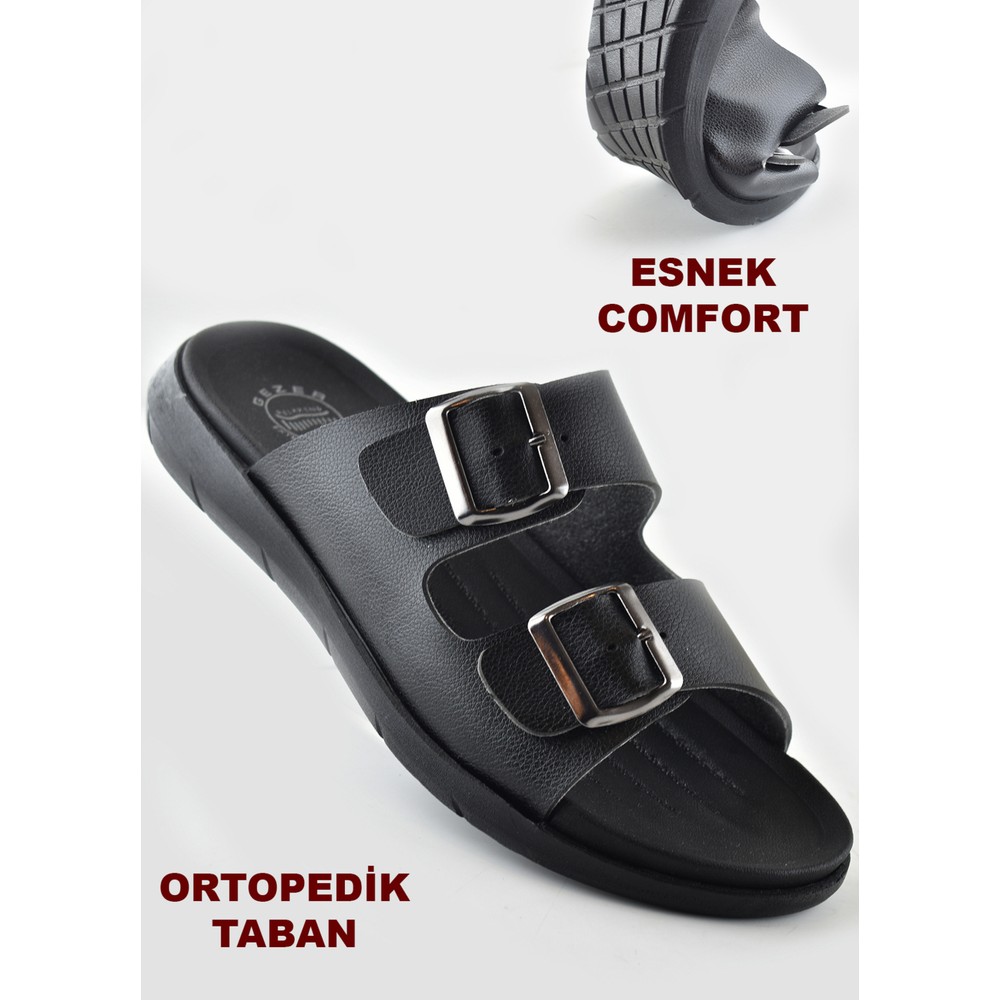 Ispartalılar 6062 FULL Ortopedik Günlük Erkek Terlik Sandalet Gezer Erkek Terlik Deniz Plaj