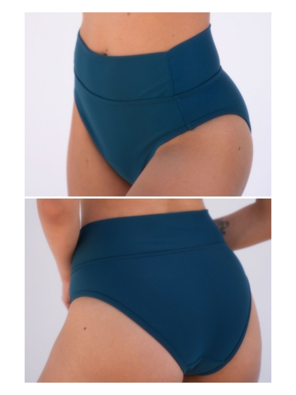 Peddon Regl Dönemine Özel Konforlu Pedkini Mayo Altı Eco Friendly Swimwear Süper Emici Yüksek Bel Bikini Altı Siyah Regl Mayosu - Görsel 5