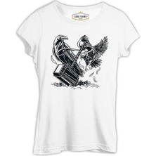 Hammer And The Crows Beyaz Kadın Tshirt