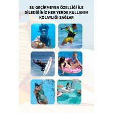 Deilmi Tüm Cihazlarla Uyumlu Pembe 6.8inç Vakumlu Su Geçirmez Deniz Havuz Waterproof Telefon Korumalı Yüzer Kılıf