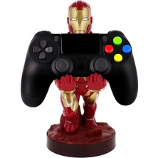 Cable Guys Iron Man Dualsense Dualshock Oyun Kolu  Kablo Tutucu Telefon Uyumlu Cable Guys Lisanslı