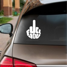 F*ck You Sticker Beyaz 20X10 cm