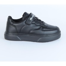 Pinokyo Natural Siyah Cırtlı Erkek Çocuk Spor Ayakkabı